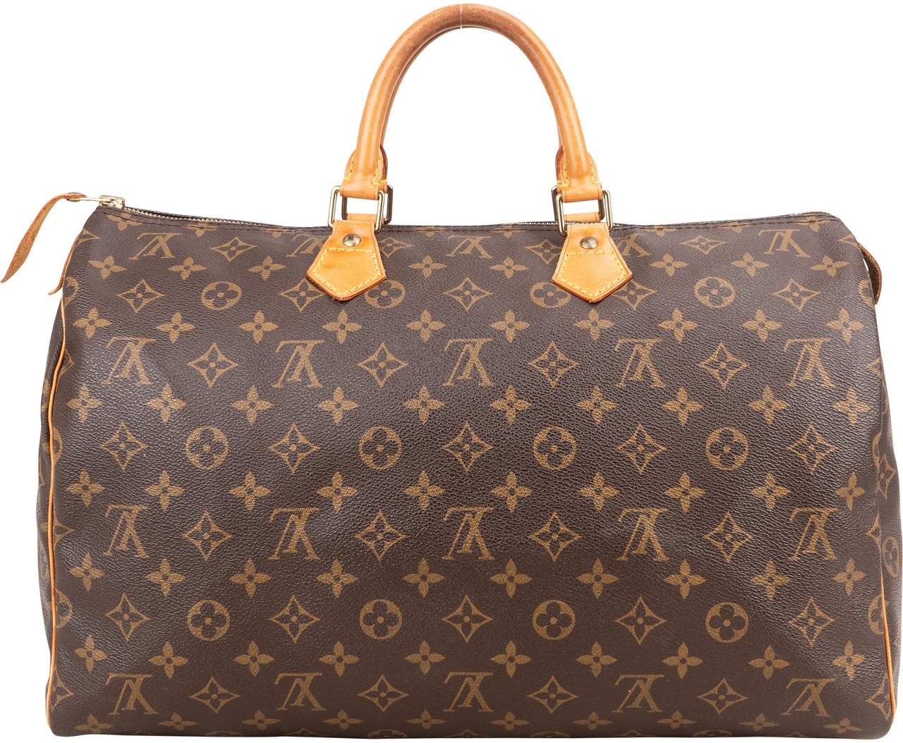 Louis Vuitton Monogram Canvas Speedy 40 Handbag Bruin