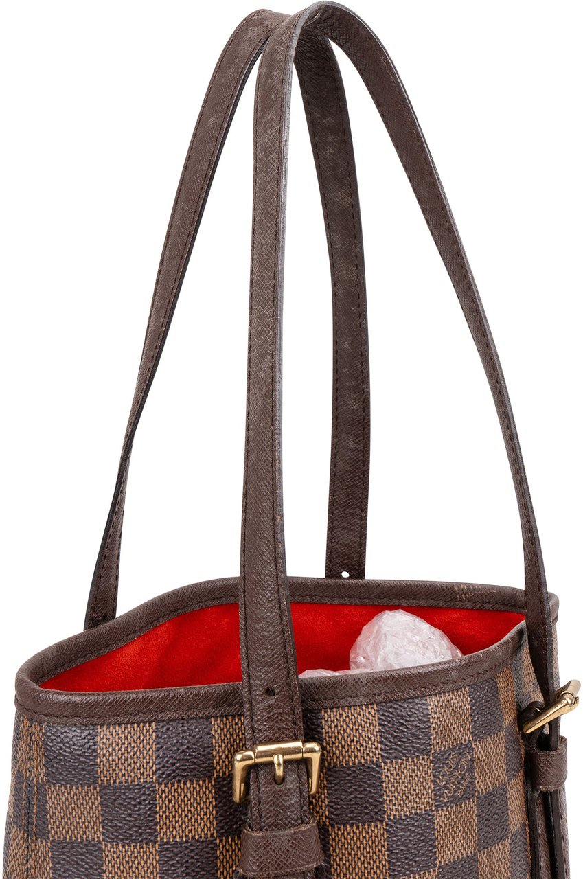 Louis Vuitton Monogram Damier Ebene  Bucket PM Handbag Bruin