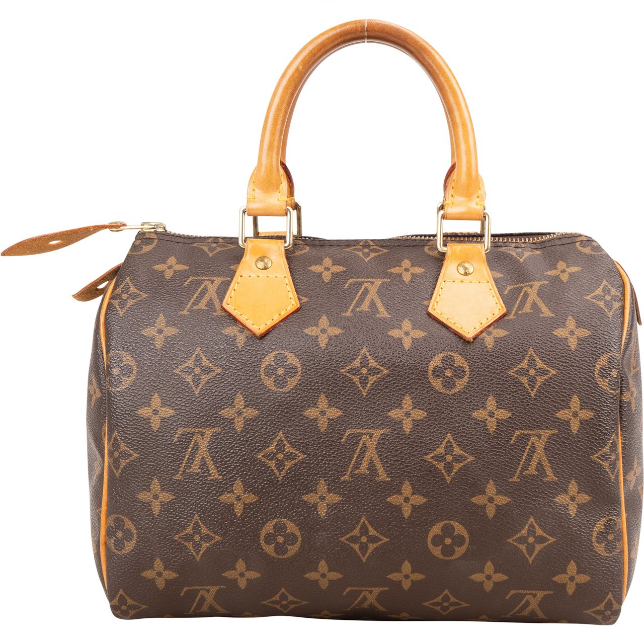 Louis Vuitton Louis Vuitton Monogram Canvas Speedy 25 Handbag Bruin