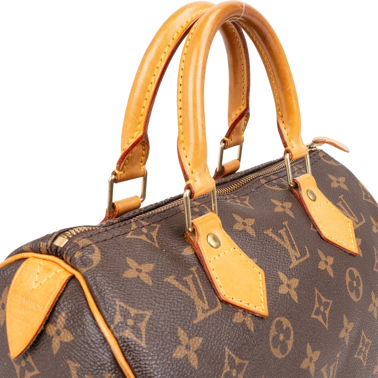 Louis Vuitton Louis Vuitton Monogram Canvas Speedy 25 Handbag Bruin