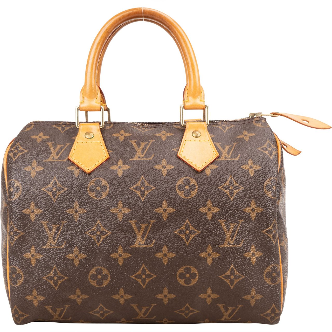 Louis Vuitton Louis Vuitton Monogram Canvas Speedy 25 Handbag Bruin