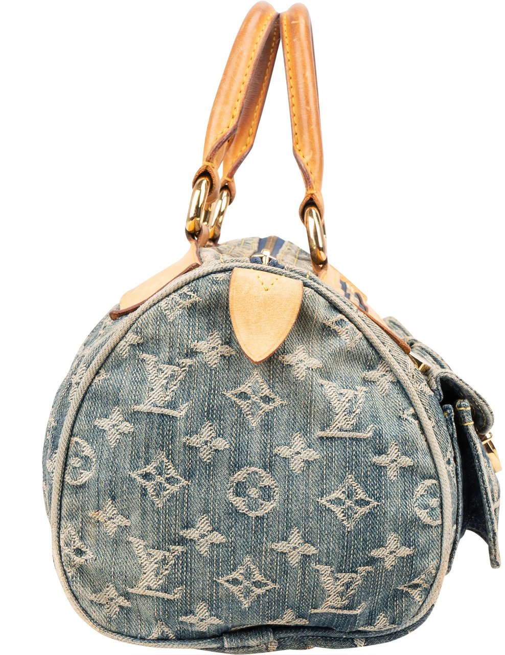 Louis Vuitton Louis Vuitton Monogram Denim Neo Speedy 30 Handbag Blauw