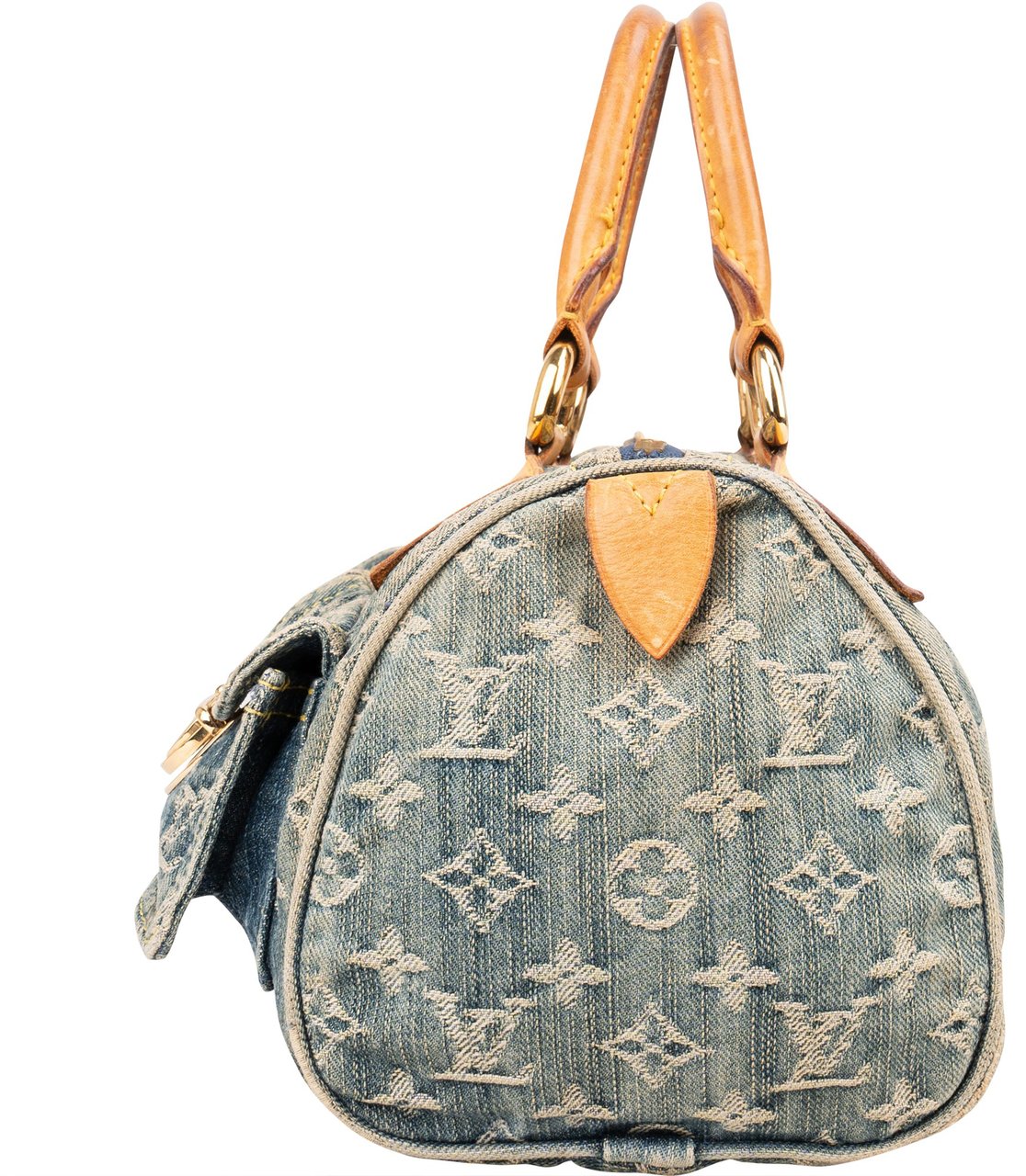 Louis Vuitton Louis Vuitton Monogram Denim Neo Speedy 30 Handbag Blauw
