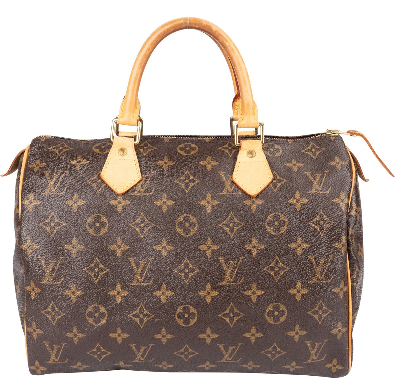 Louis Vuitton Louis Vuitton Monogram Canvas Speedy 30 Handbag Bruin