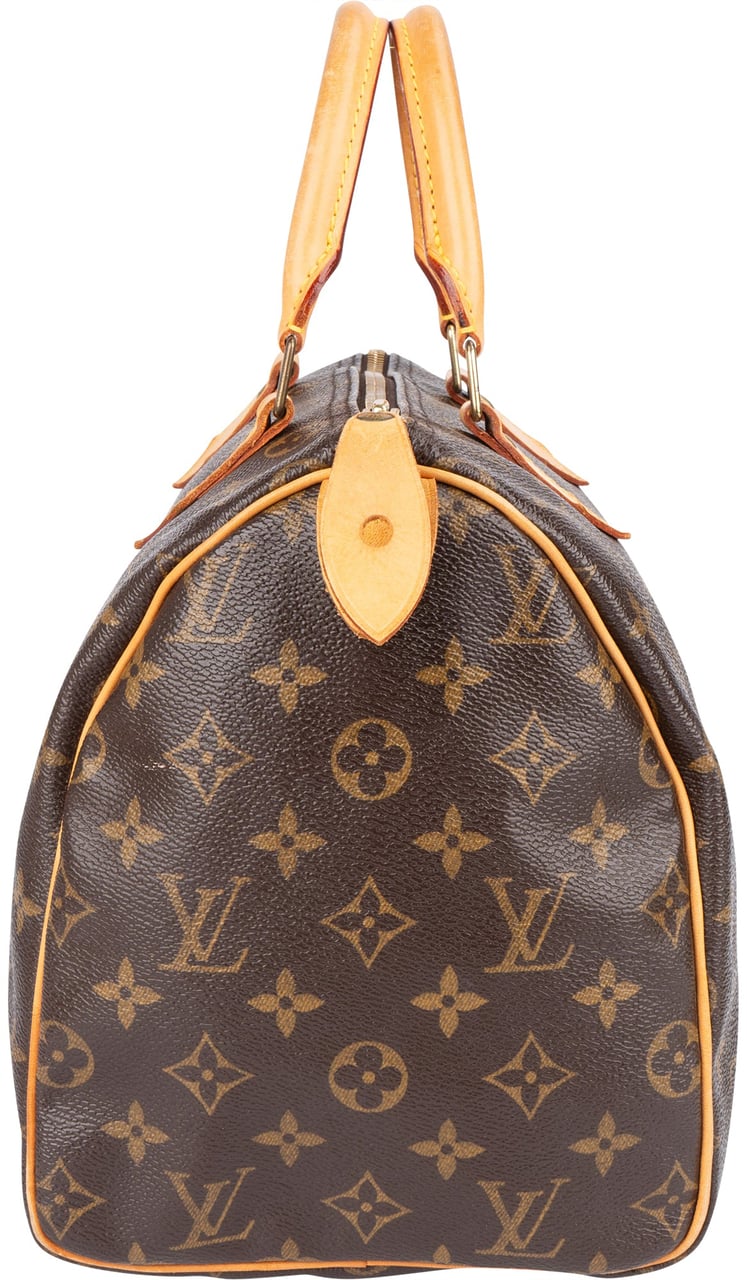 Louis Vuitton Louis Vuitton Monogram Canvas Speedy 30 Handbag Bruin