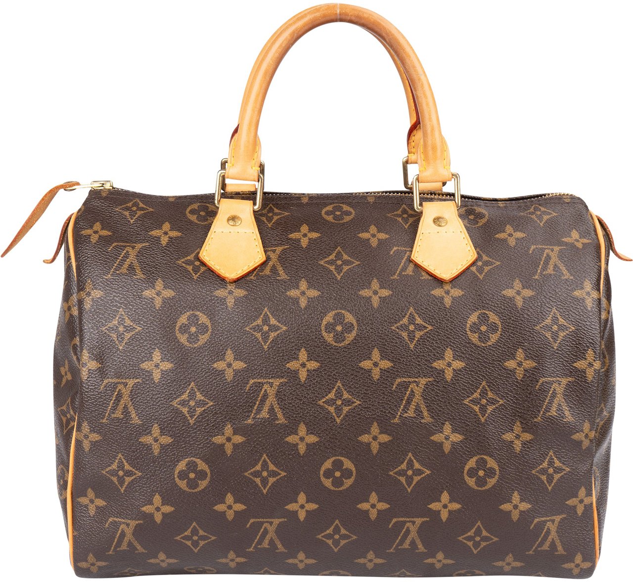 Louis Vuitton Louis Vuitton Monogram Canvas Speedy 30 Handbag Bruin