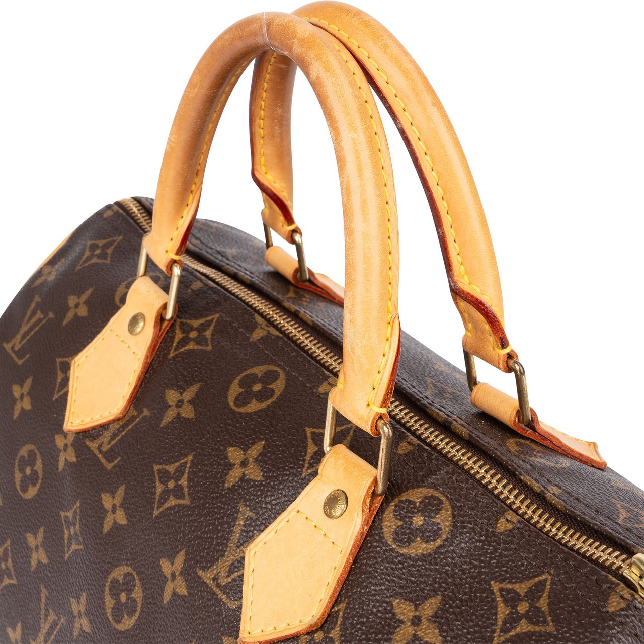 Louis Vuitton Louis Vuitton Monogram Canvas Speedy 30 Handbag Bruin