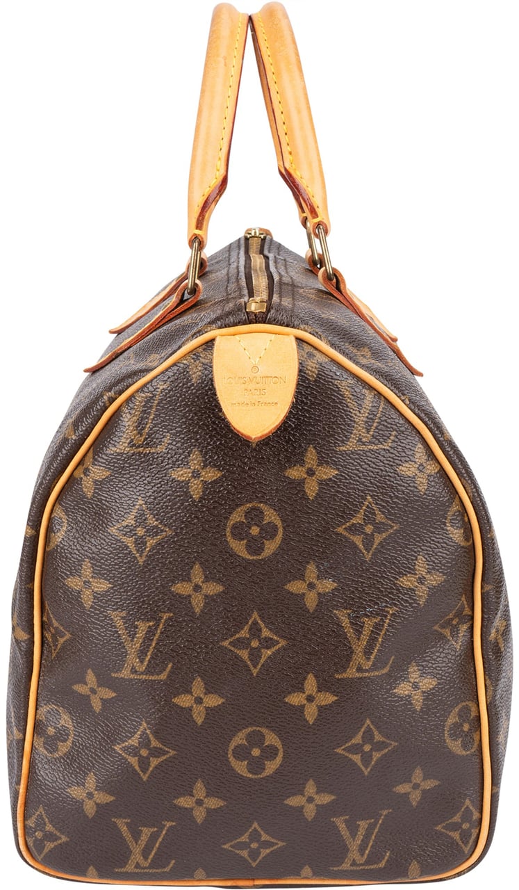 Louis Vuitton Louis Vuitton Monogram Canvas Speedy 30 Handbag Bruin