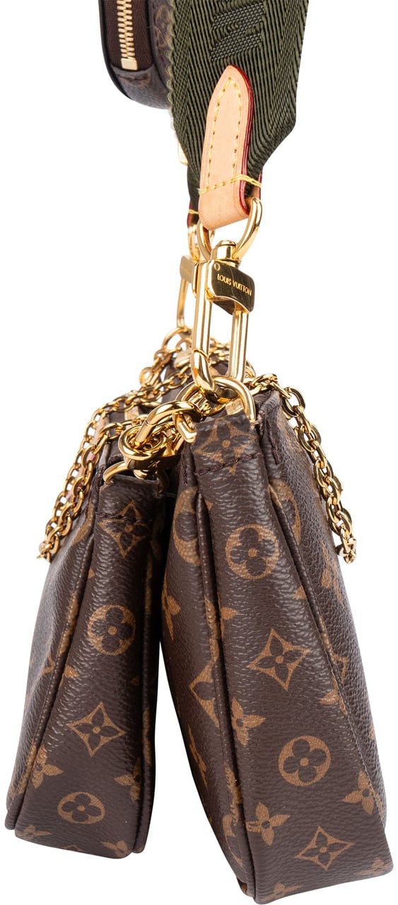 Louis Vuitton Monogram Canvas Multi Pochette Accessoires Crossbody Bag Bruin