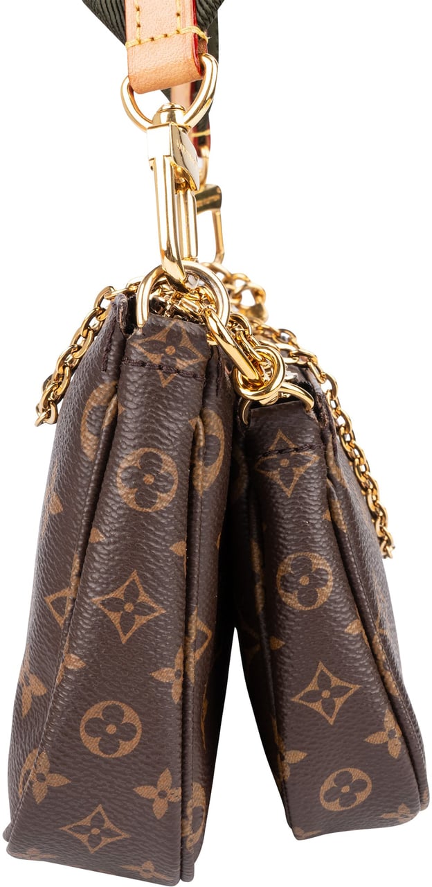 Louis Vuitton Monogram Canvas Multi Pochette Accessoires Crossbody Bag Bruin