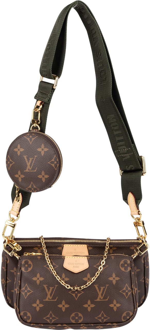 Louis Vuitton Monogram Canvas Multi Pochette Accessoires Crossbody Bag Bruin