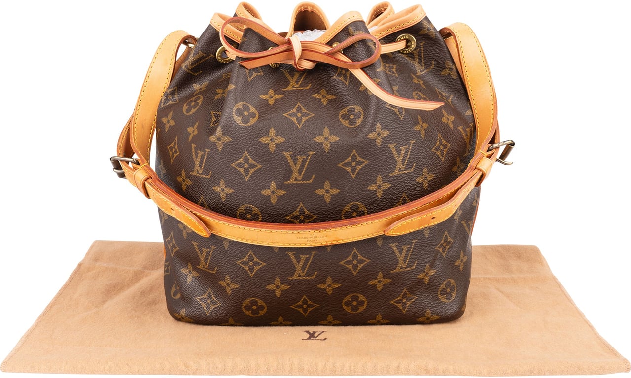 Louis Vuitton Monogram Canvas Sac Noé Petit Shoulder Bag Bruin