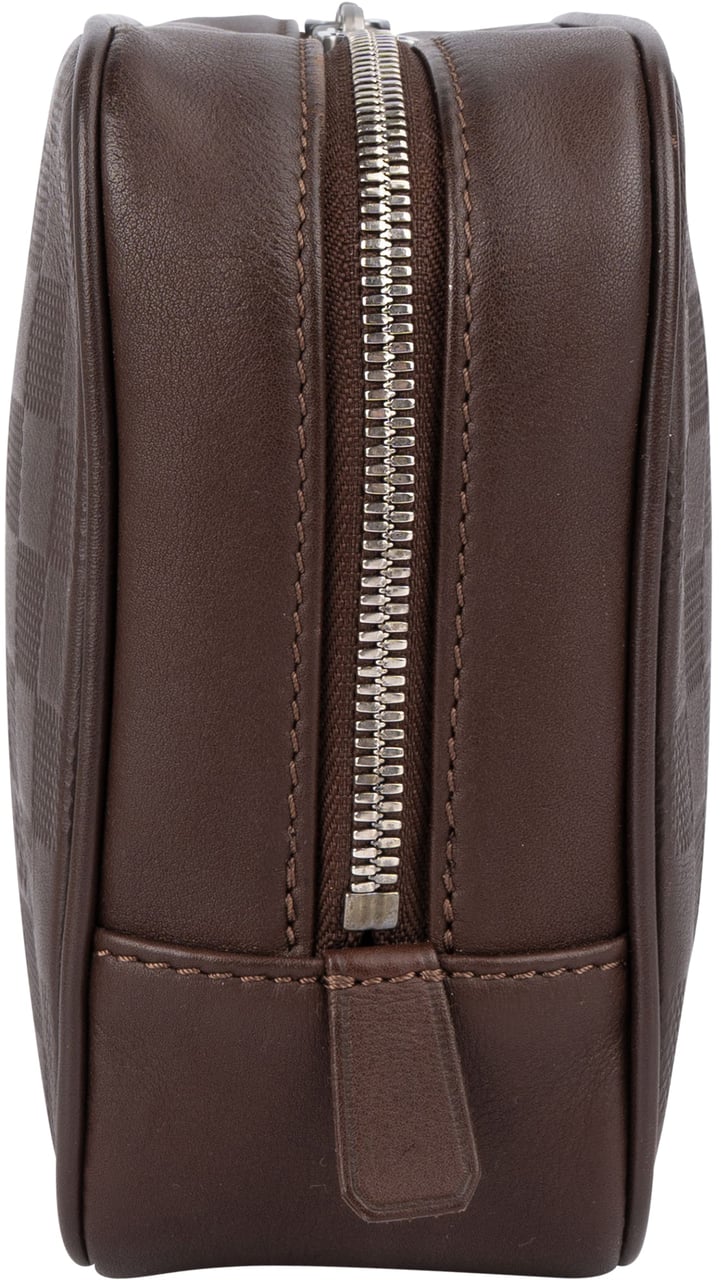 Louis Vuitton Louis Vuitton Monogram Damier Infini Trousse Toilette Clutch Bruin