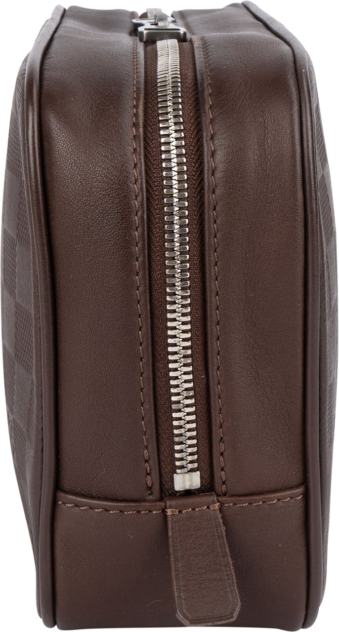 Louis Vuitton Louis Vuitton Monogram Damier Infini Trousse Toilette Clutch Bruin