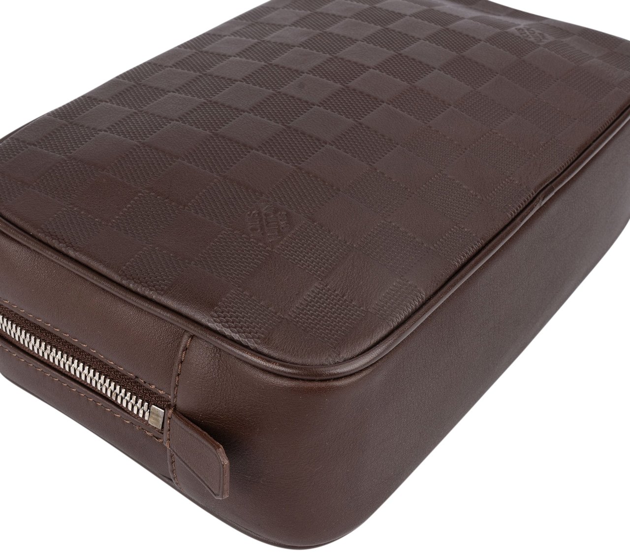 Louis Vuitton Louis Vuitton Monogram Damier Infini Trousse Toilette Clutch Bruin
