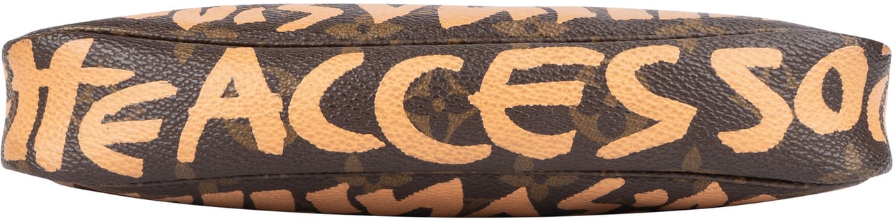 Louis Vuitton Louis Vuitton Limited Monogram Graffiti Pochette Accessoires Handbag Bruin