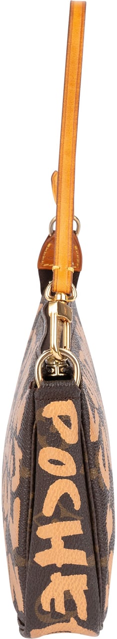 Louis Vuitton Louis Vuitton Limited Monogram Graffiti Pochette Accessoires Handbag Bruin