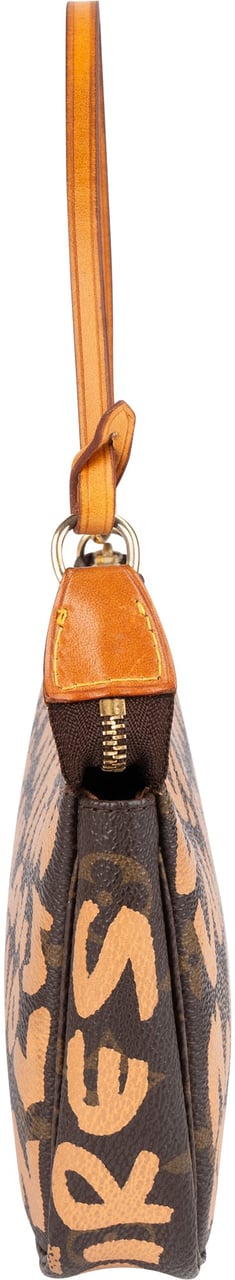 Louis Vuitton Louis Vuitton Limited Monogram Graffiti Pochette Accessoires Handbag Bruin