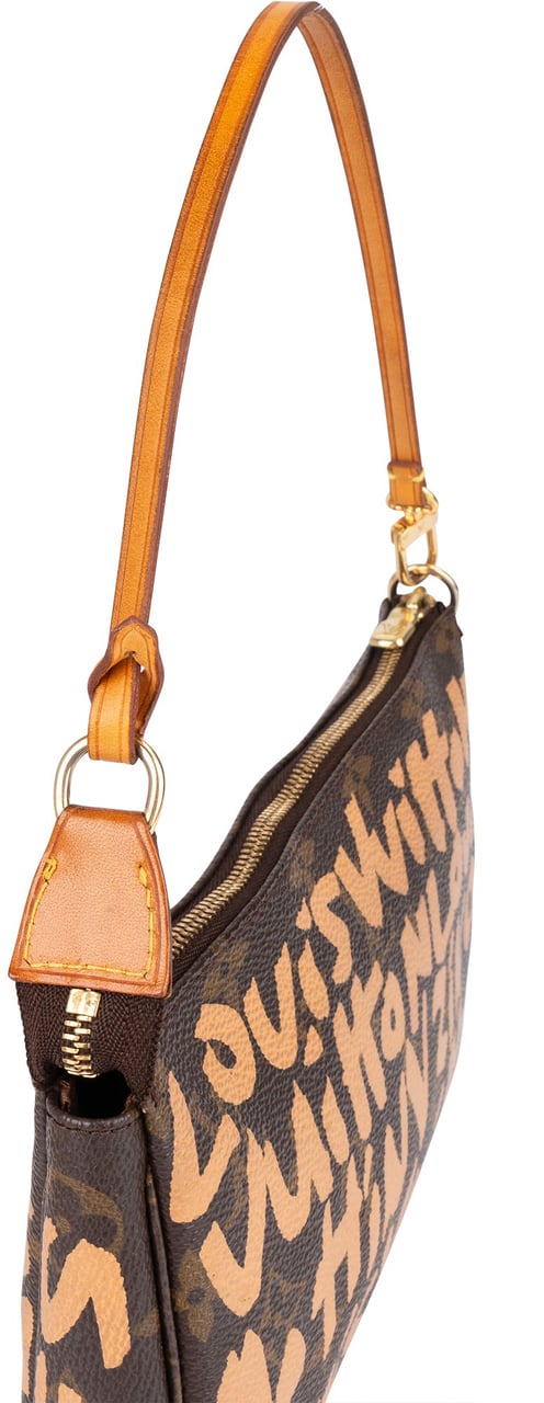 Louis Vuitton Louis Vuitton Limited Monogram Graffiti Pochette Accessoires Handbag Bruin