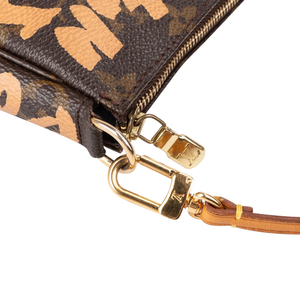 Louis Vuitton Louis Vuitton Limited Monogram Graffiti Pochette Accessoires Handbag Bruin