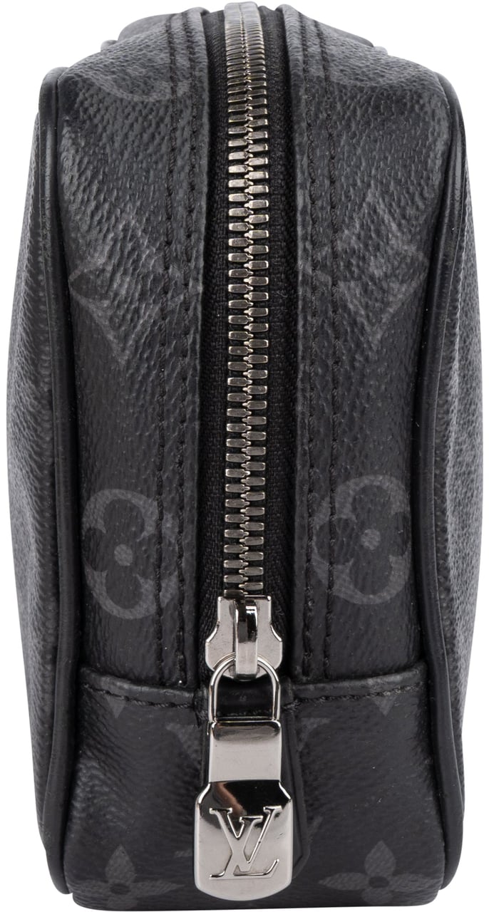 Louis Vuitton Louis Vuitton Canvas Monogram Eclipse Poche Toilette PM Clutch Zwart