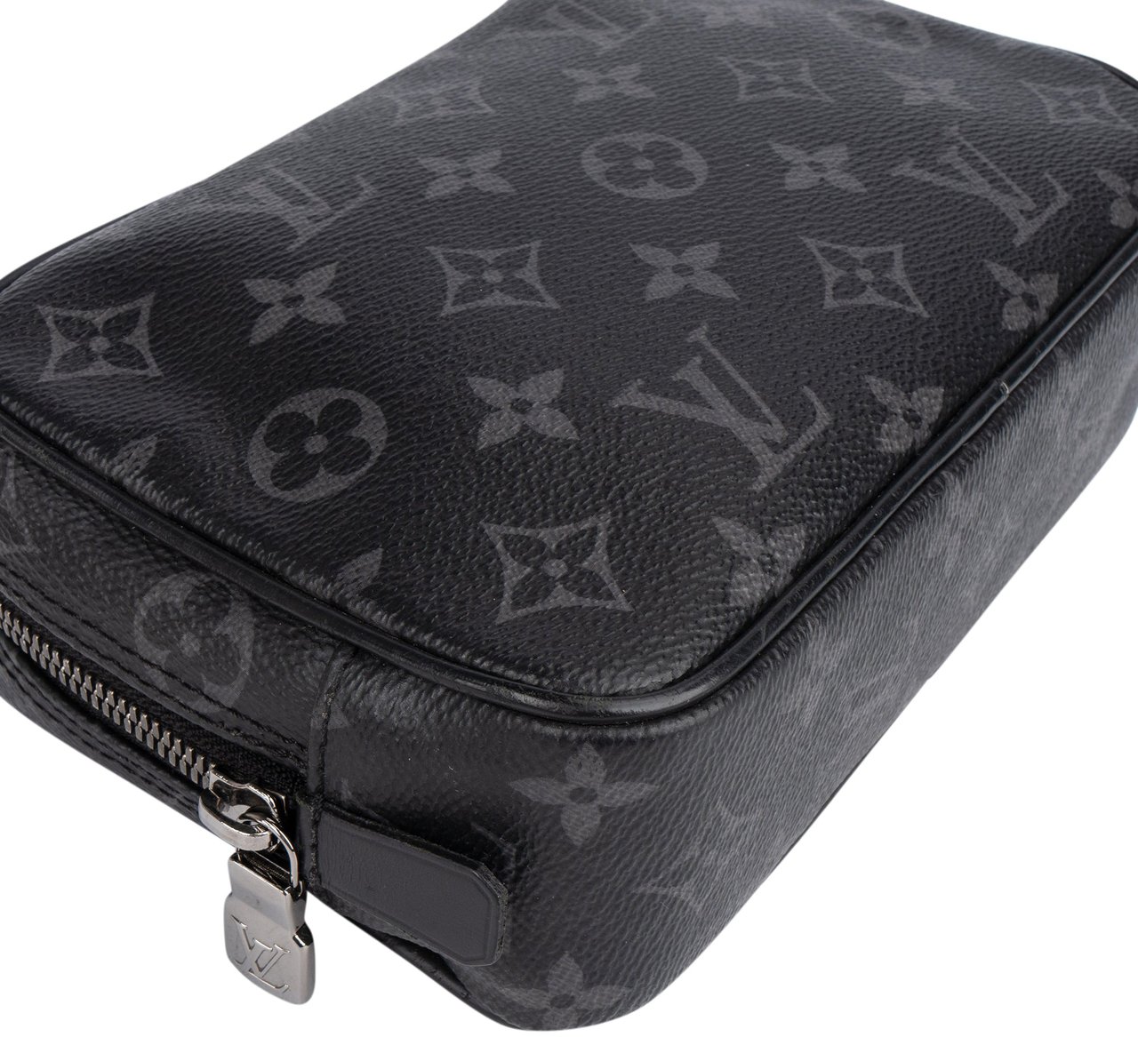 Louis Vuitton Louis Vuitton Canvas Monogram Eclipse Poche Toilette PM Clutch Zwart
