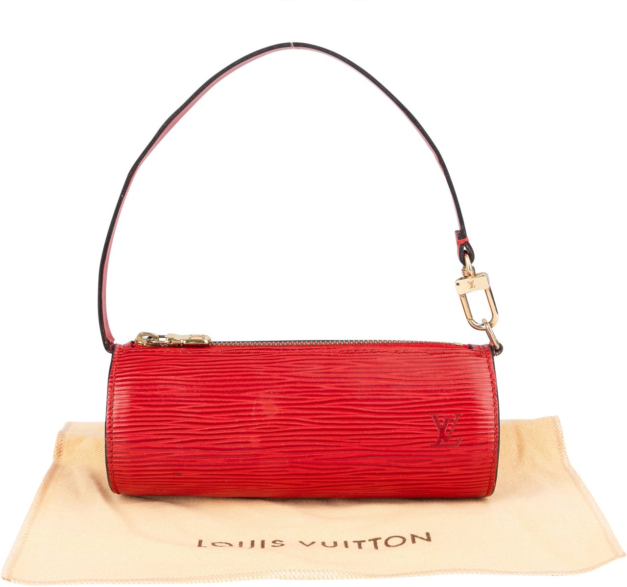 Louis Vuitton Louis Vuitton Red Epi Leather Mini Papillon Handbag Rood