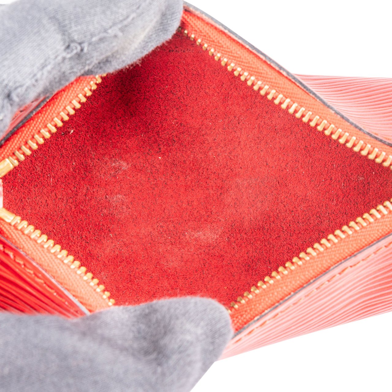 Louis Vuitton Louis Vuitton Red Epi Leather Mini Papillon Handbag Rood