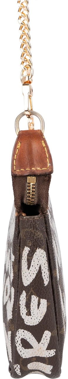 Louis Vuitton Louis Vuitton Monogram Limited Graffiti Pochette Accessoires Shoulder Bag Bruin