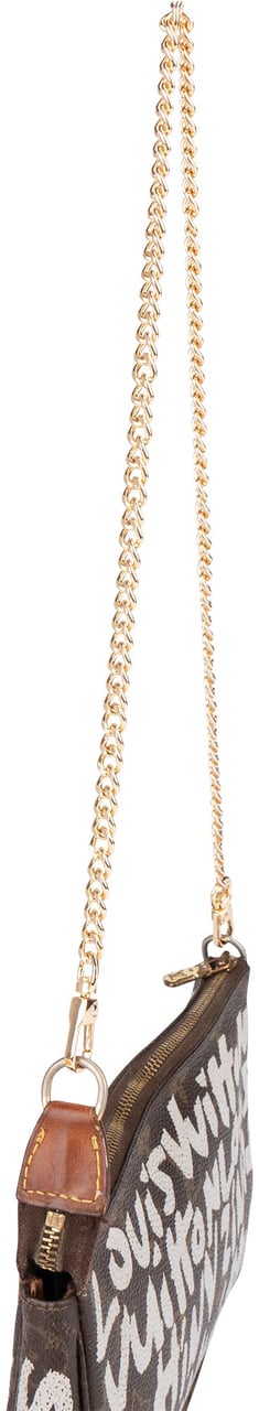 Louis Vuitton Louis Vuitton Monogram Limited Graffiti Pochette Accessoires Shoulder Bag Bruin