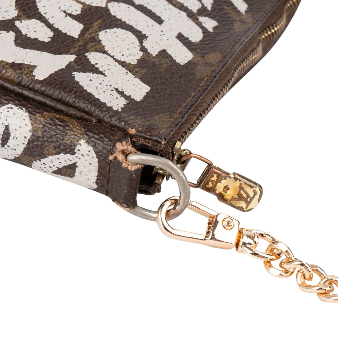 Louis Vuitton Louis Vuitton Monogram Limited Graffiti Pochette Accessoires Shoulder Bag Bruin