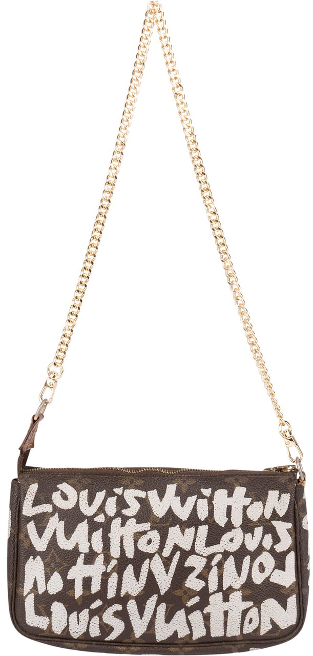 Louis Vuitton Louis Vuitton Monogram Limited Graffiti Pochette Accessoires Shoulder Bag Bruin