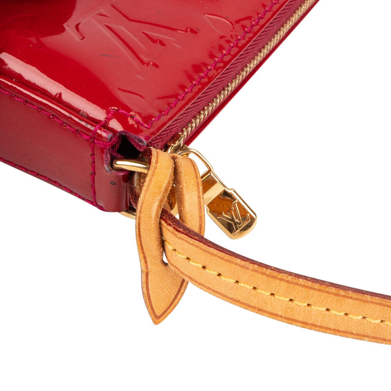 Louis Vuitton Louis Vuitton Monogram Vernis Leather NM Pochette Accessoires Shoulder Bag Rood