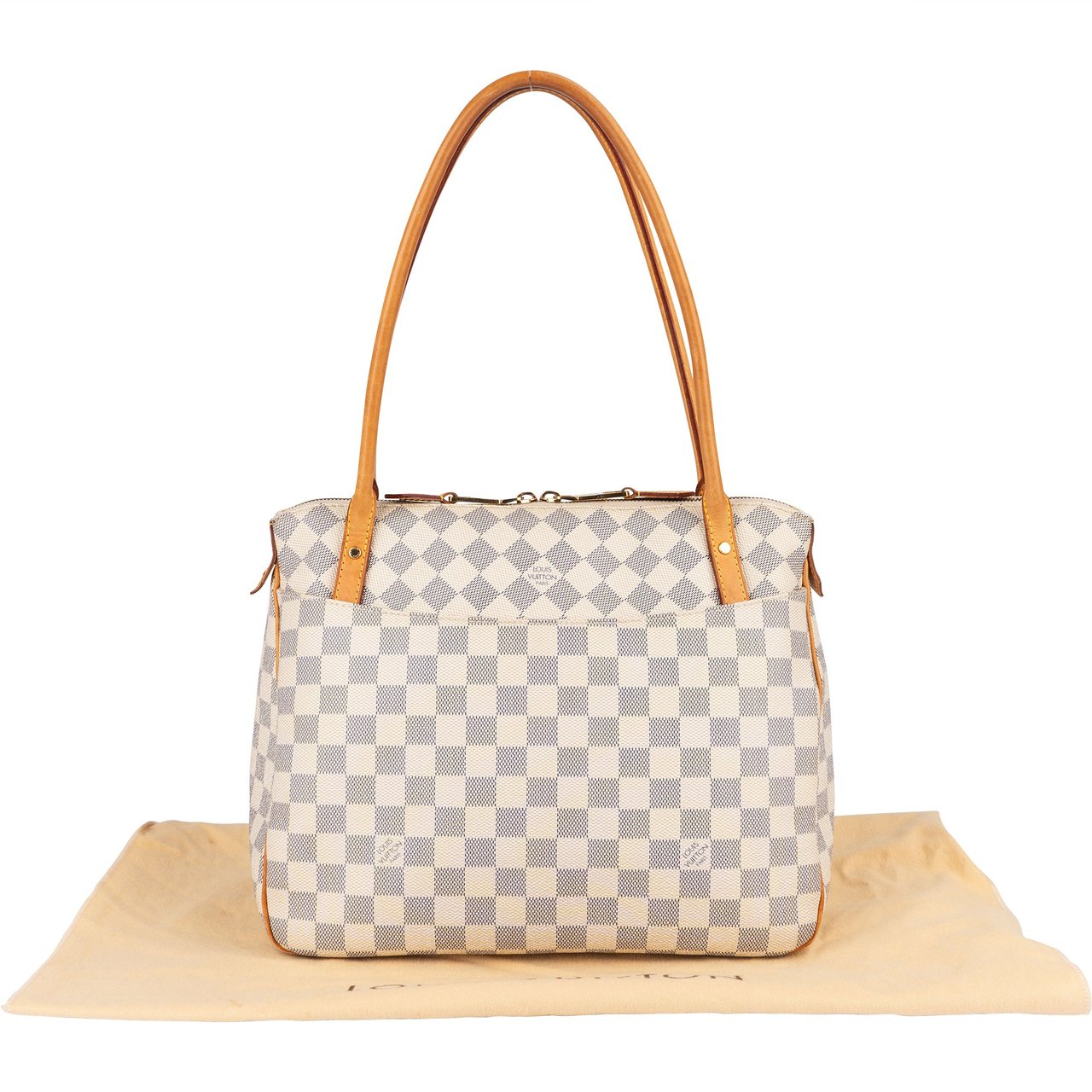 Louis Vuitton Louis Vuitton Monogram Damier Azur Figheri PM Shoulder Bag Wit