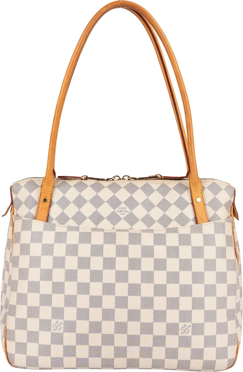 Louis Vuitton Louis Vuitton Monogram Damier Azur Figheri PM Shoulder Bag Wit