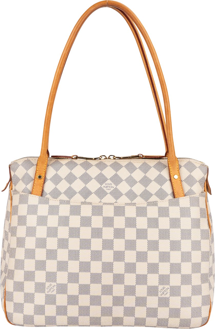 Louis Vuitton Monogram Damier Azur Figheri PM Shoulder Bag Wit