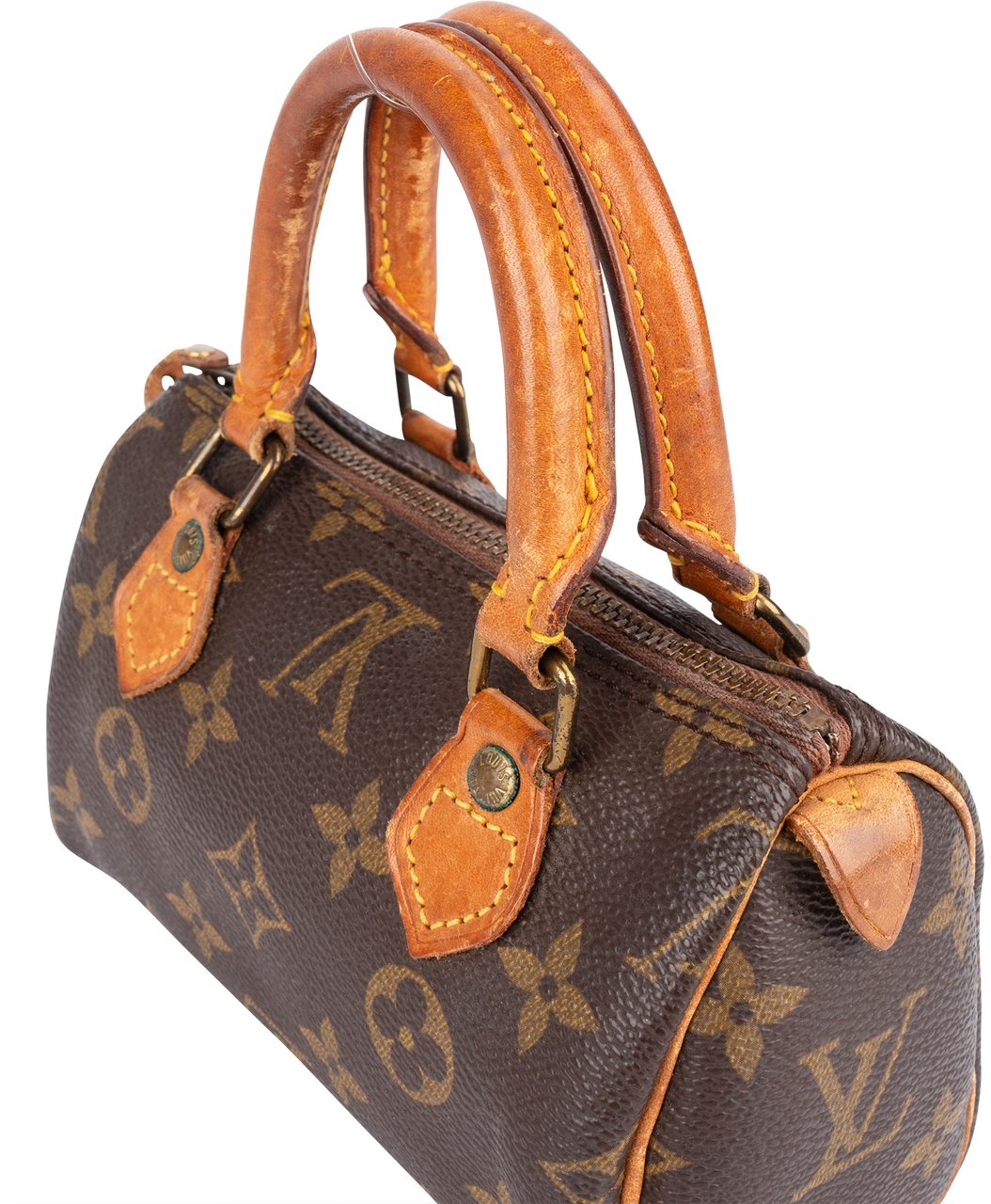Louis Vuitton Louis Vuitton Monogram Canvas Mini Speedy Handbag Bruin