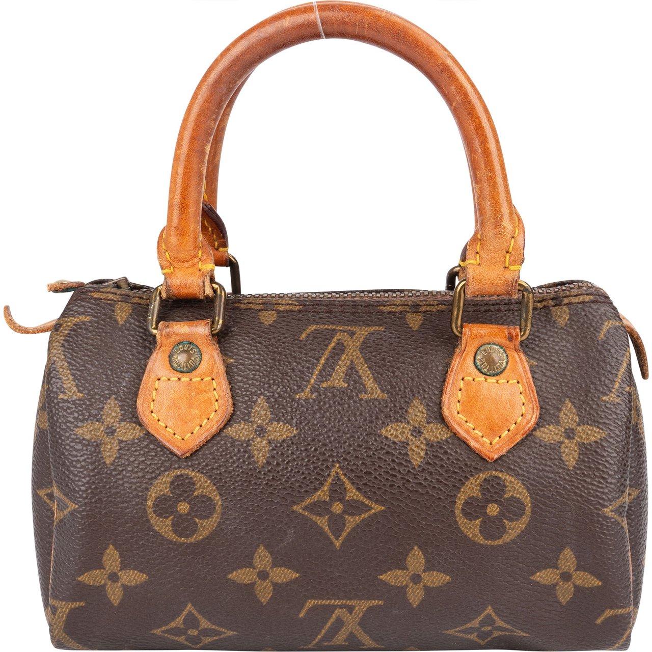Louis Vuitton Louis Vuitton Monogram Canvas Mini Speedy Handbag Bruin