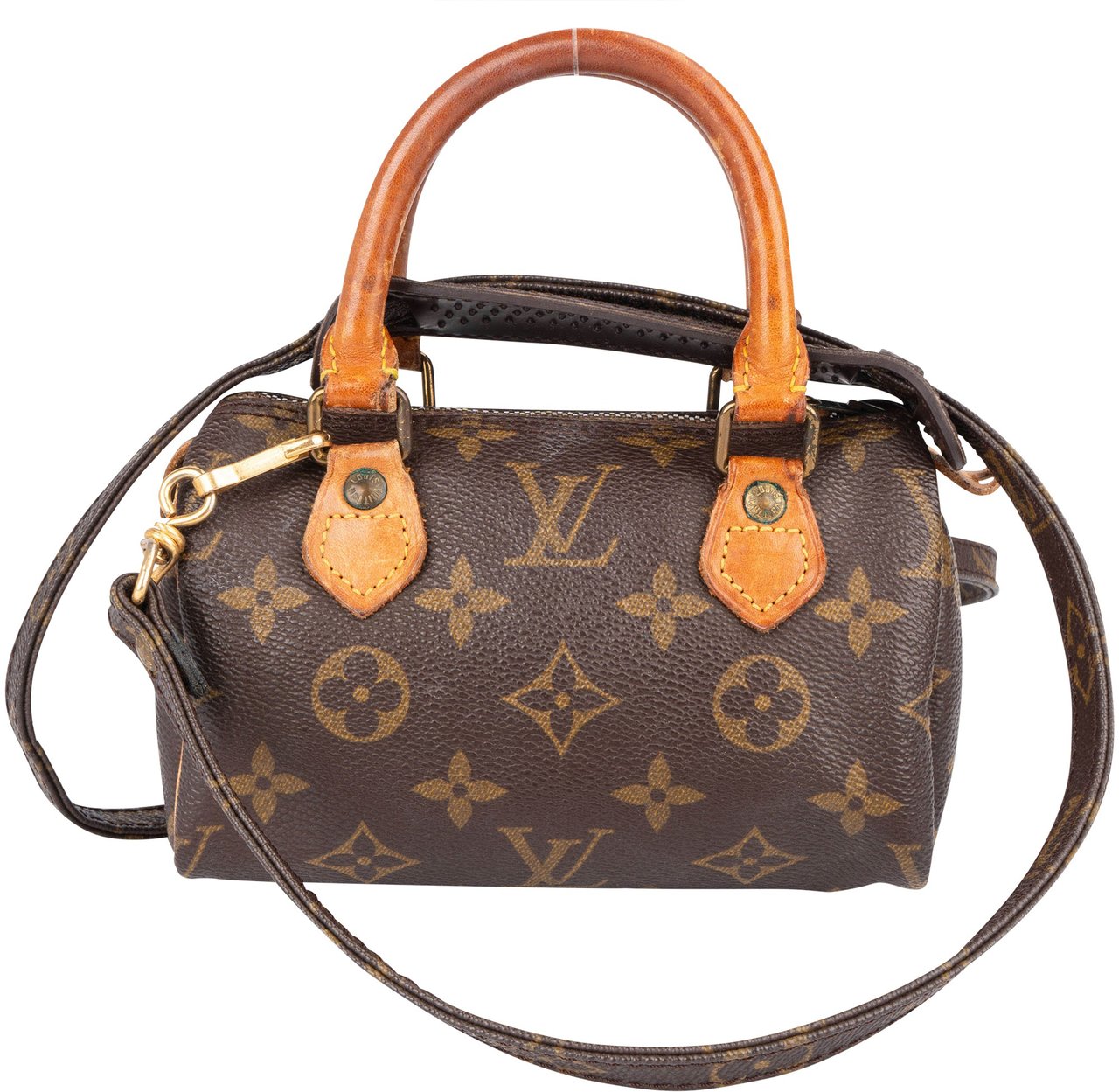 Louis Vuitton Louis Vuitton Monogram Canvas Mini Speedy Handbag Bruin