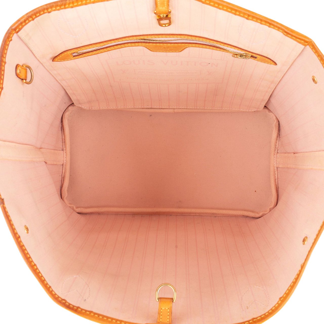 Louis Vuitton Louis Vuitton Monogram Damier Azur Canvas Neverfull MM Shoulder Bag Wit