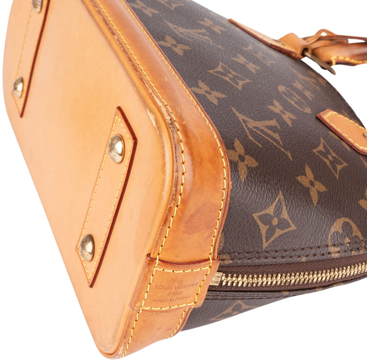 Louis Vuitton Louis Vuitton Monogram Canvas Alma BB Handbag Bruin