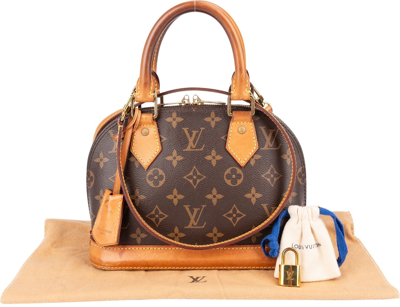 Louis Vuitton Louis Vuitton Monogram Canvas Alma BB Handbag Bruin