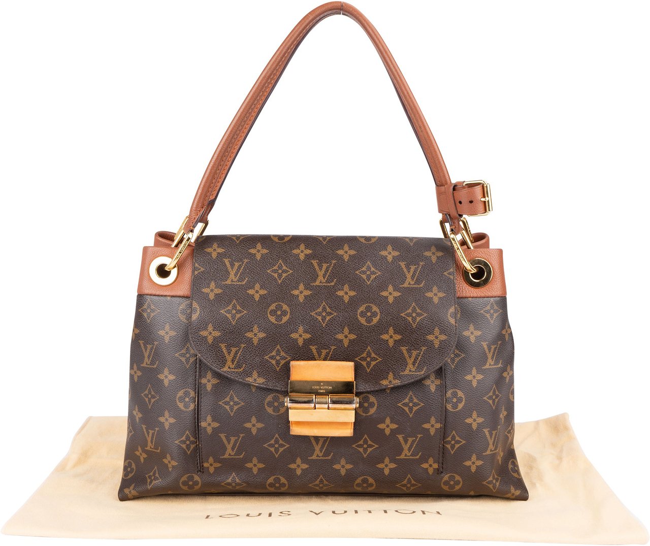 Louis Vuitton Monogram Canvas Olympe Shoulder Bag Bruin