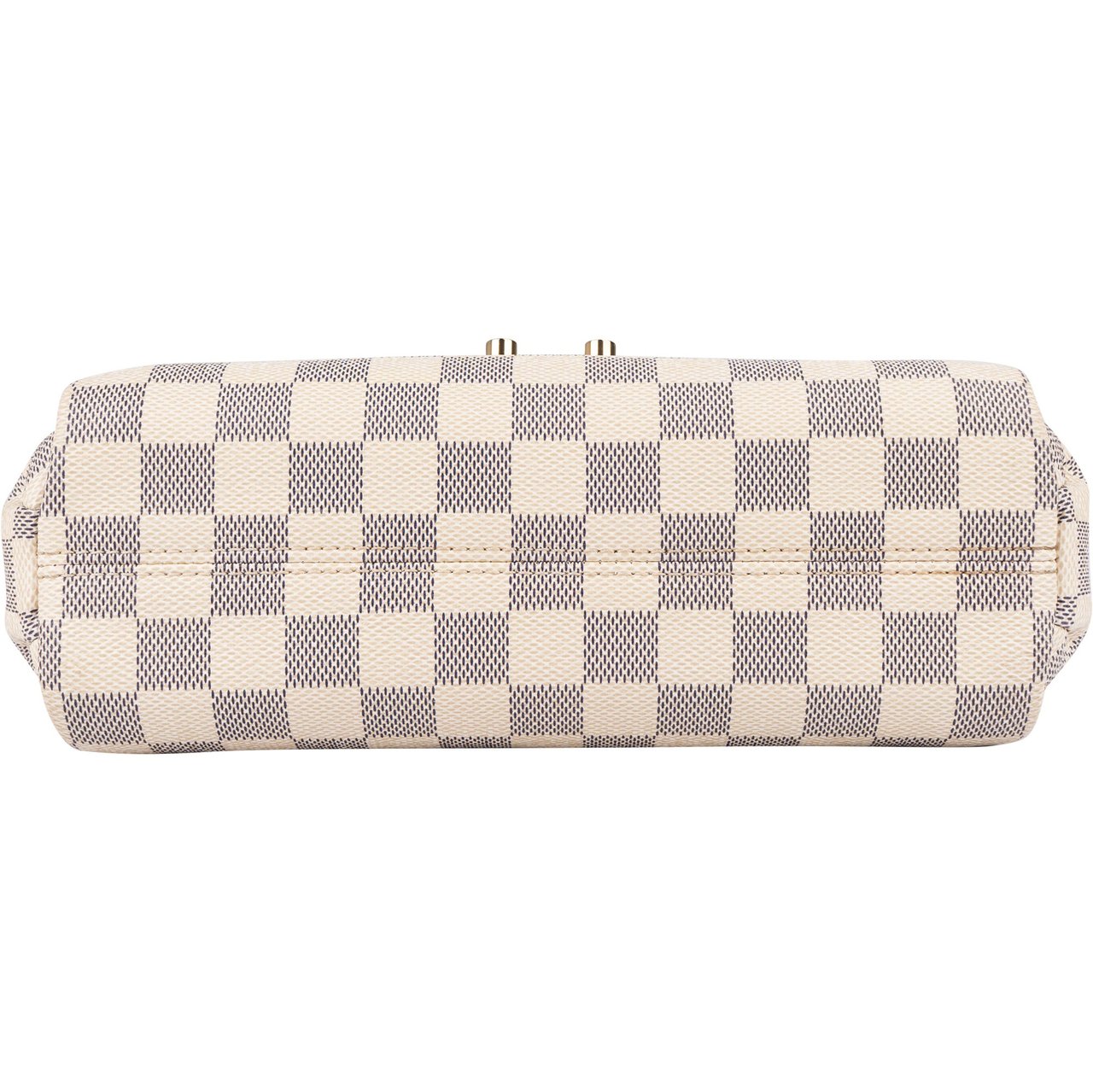 Louis Vuitton Monogram Damier Azur Croisette Handbag Wit