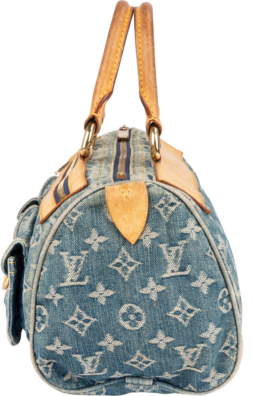 Louis Vuitton Louis Vuitton Monogram Denim Neo Speedy 30 Handbag Blauw