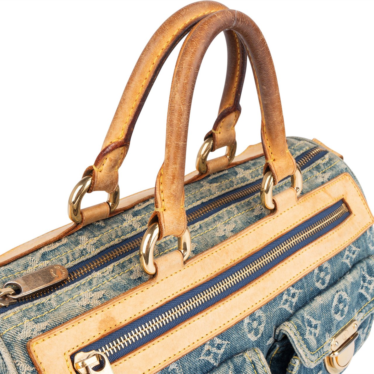 Louis Vuitton Louis Vuitton Monogram Denim Neo Speedy 30 Handbag Blauw