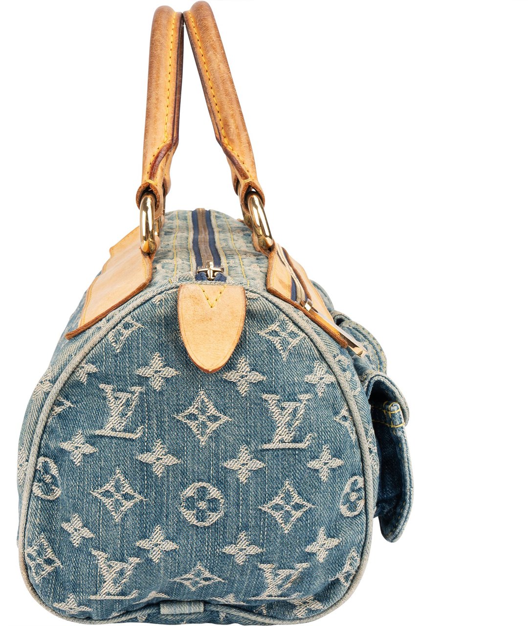 Louis Vuitton Louis Vuitton Monogram Denim Neo Speedy 30 Handbag Blauw