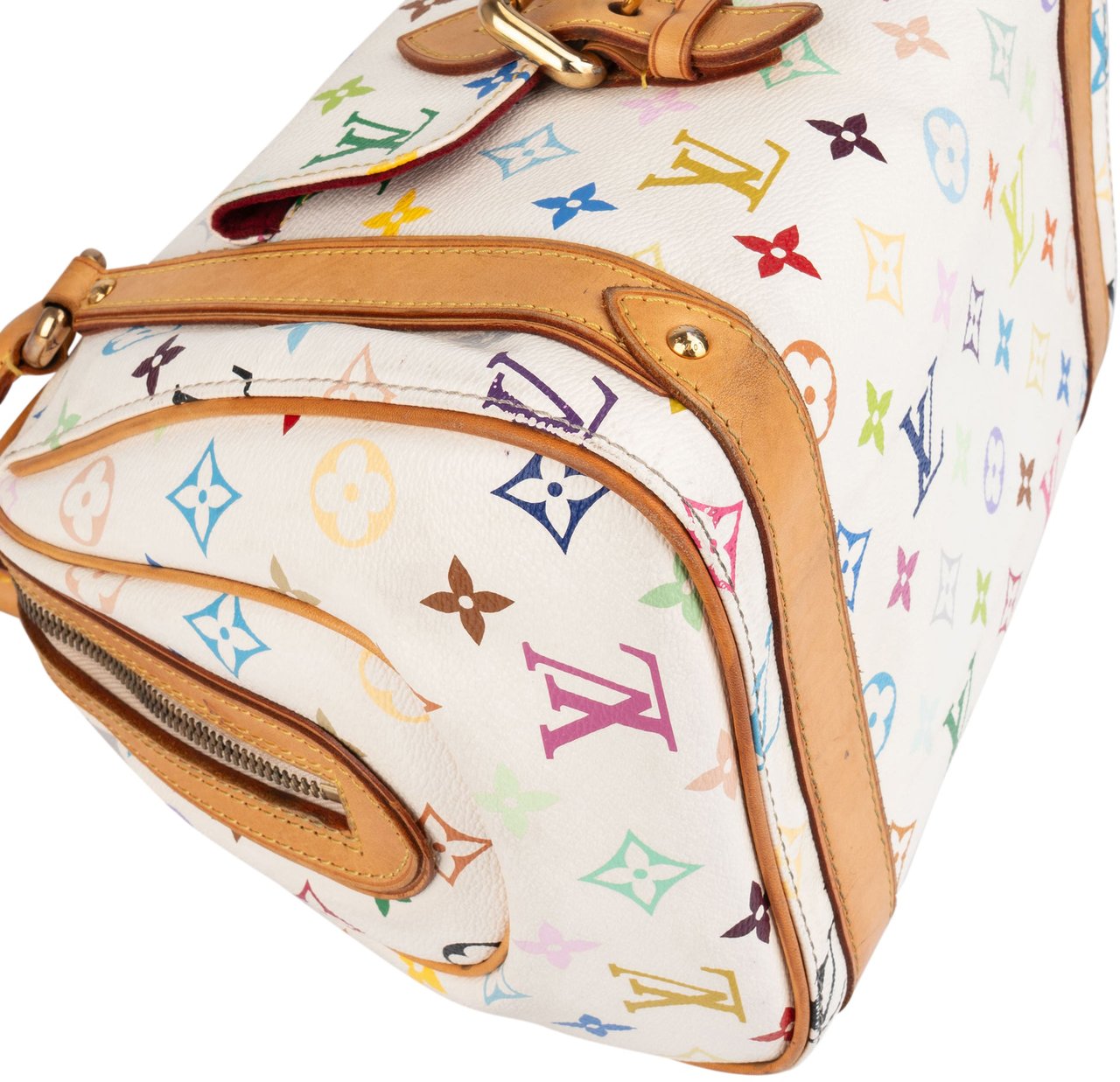 Louis Vuitton Monogram Multicolor Canvas Murakami Priscilla Handbag Wit