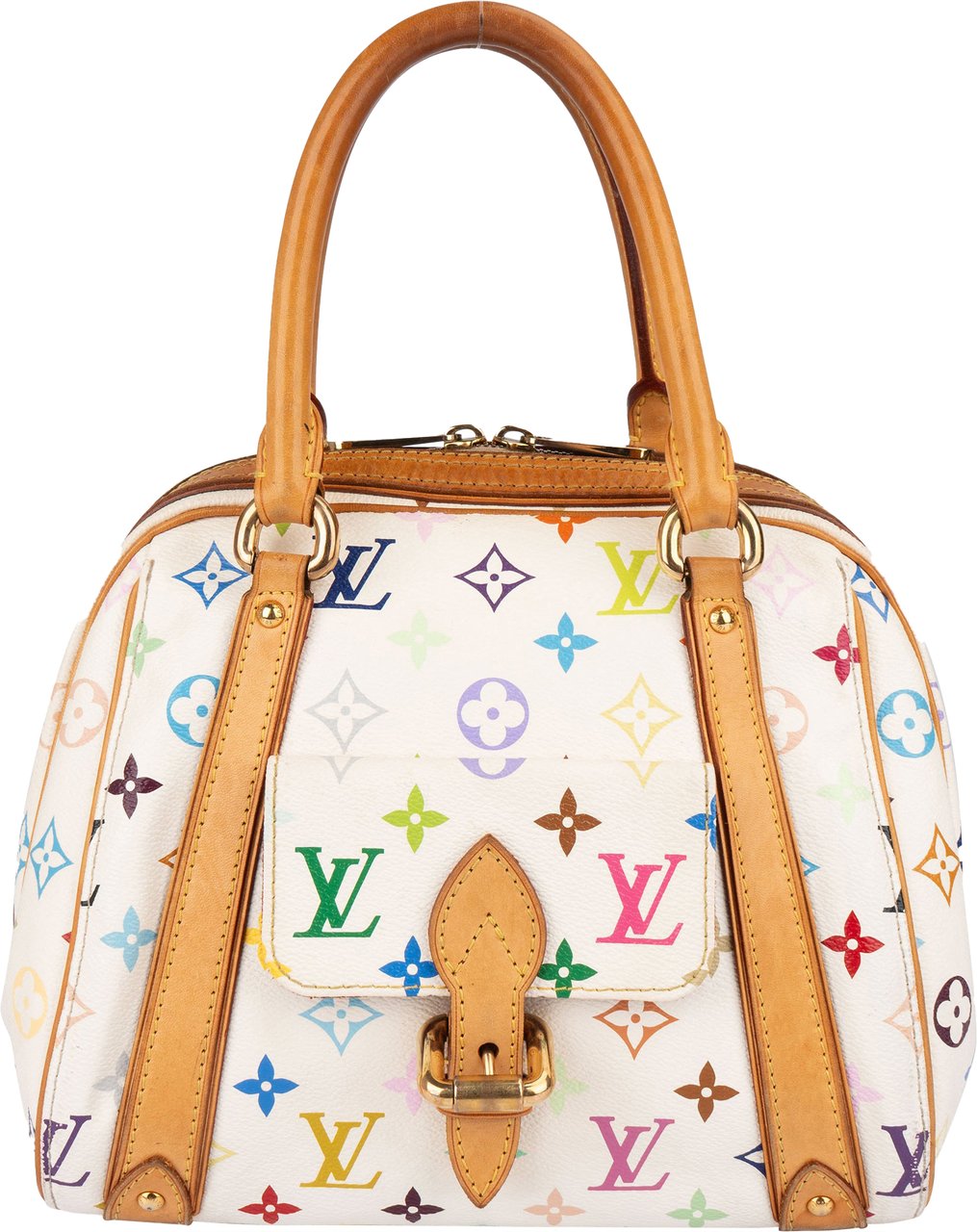 Louis Vuitton Louis Vuitton Monogram Multicolor Canvas Murakami Priscilla Handbag Wit