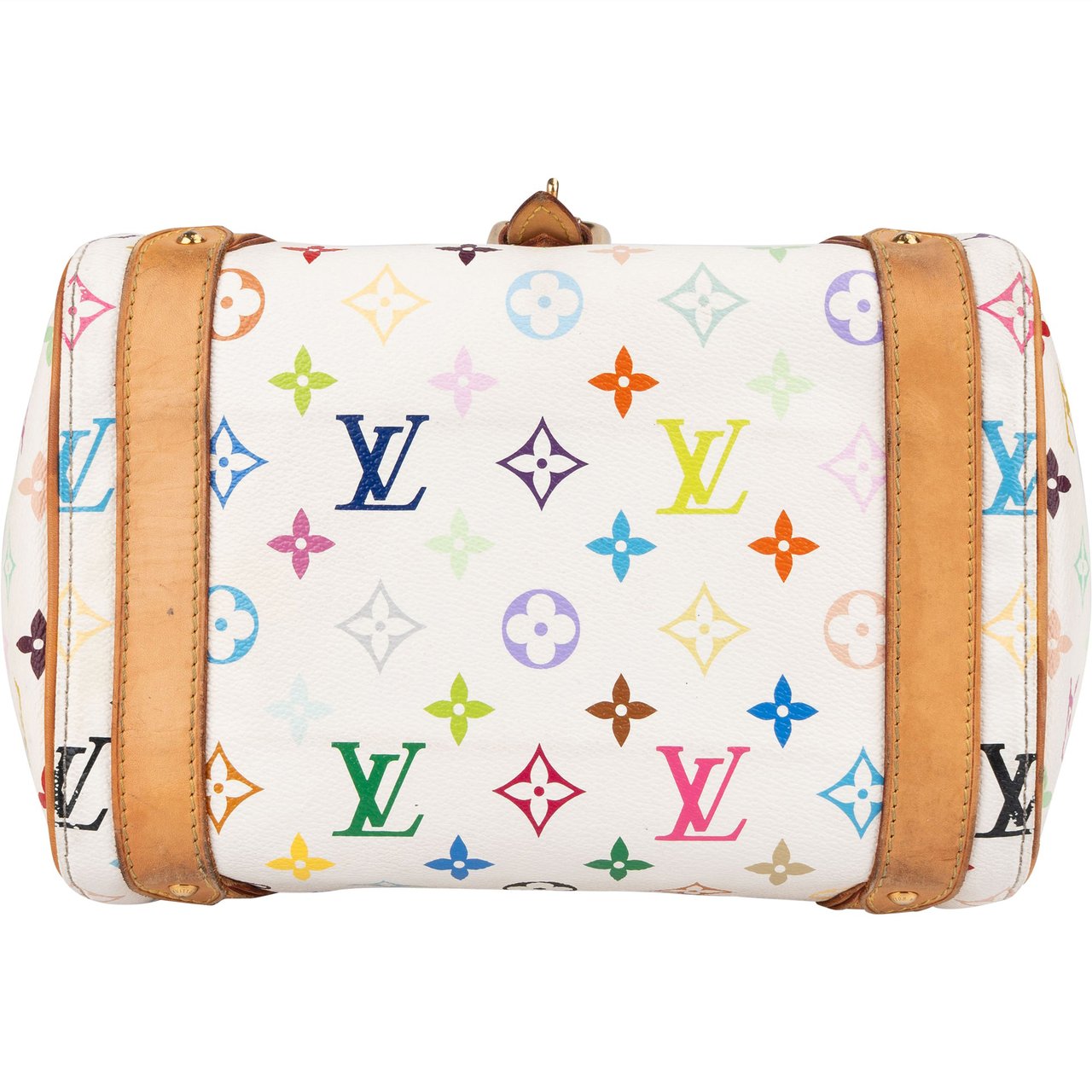 Louis Vuitton Monogram Multicolor Canvas Murakami Priscilla Handbag Wit